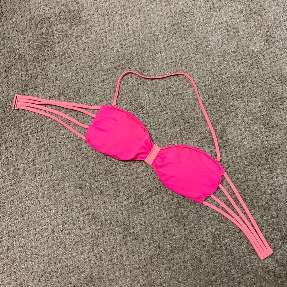 Women’s Size Medium PINK Bandeau Swim Tops